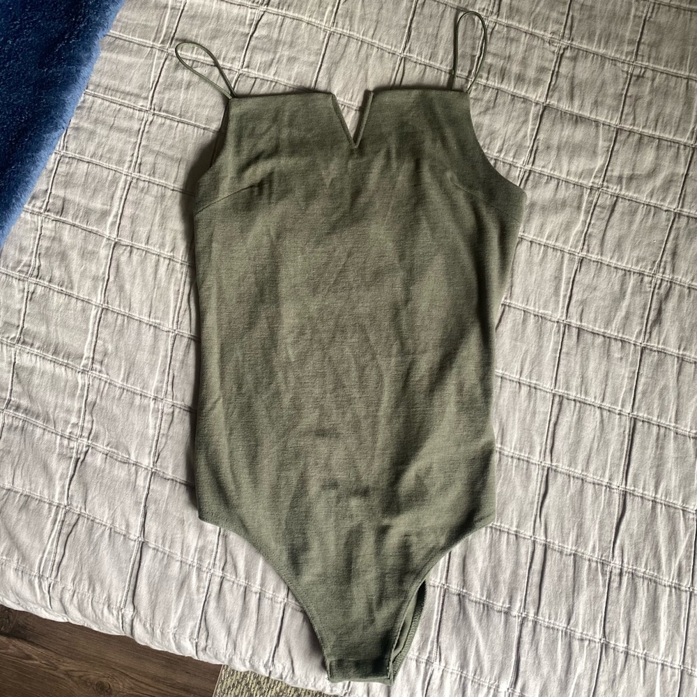 NWT Olive Green Bodysuit